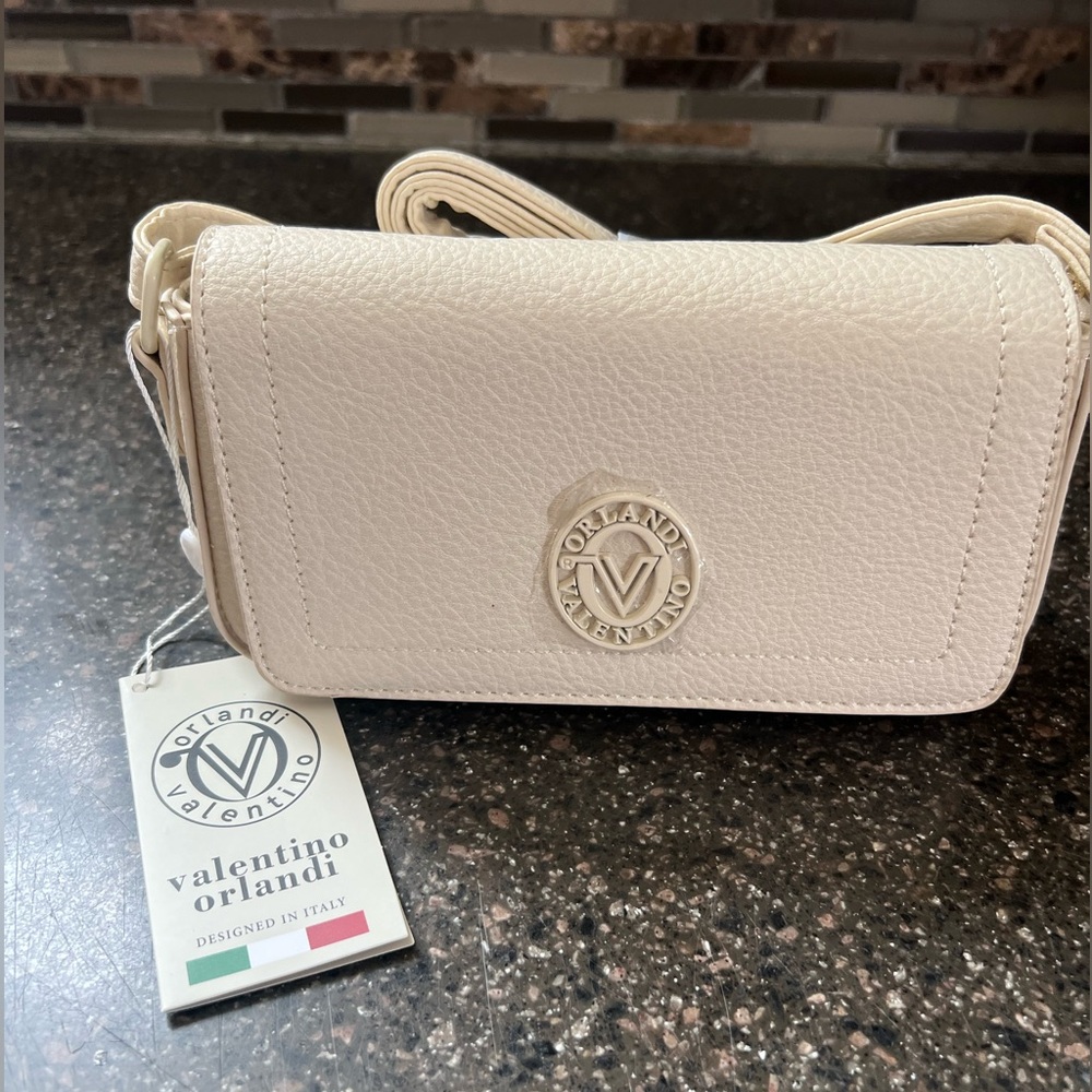 Valentino Orlandi Ivory Crossbody Bag